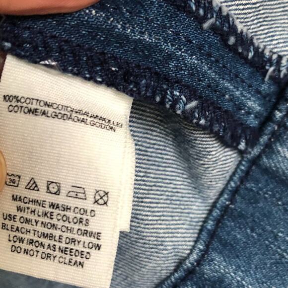 Free People Seamed Denim Mini Skirt Blue A line 0 - Picture 4 of 4